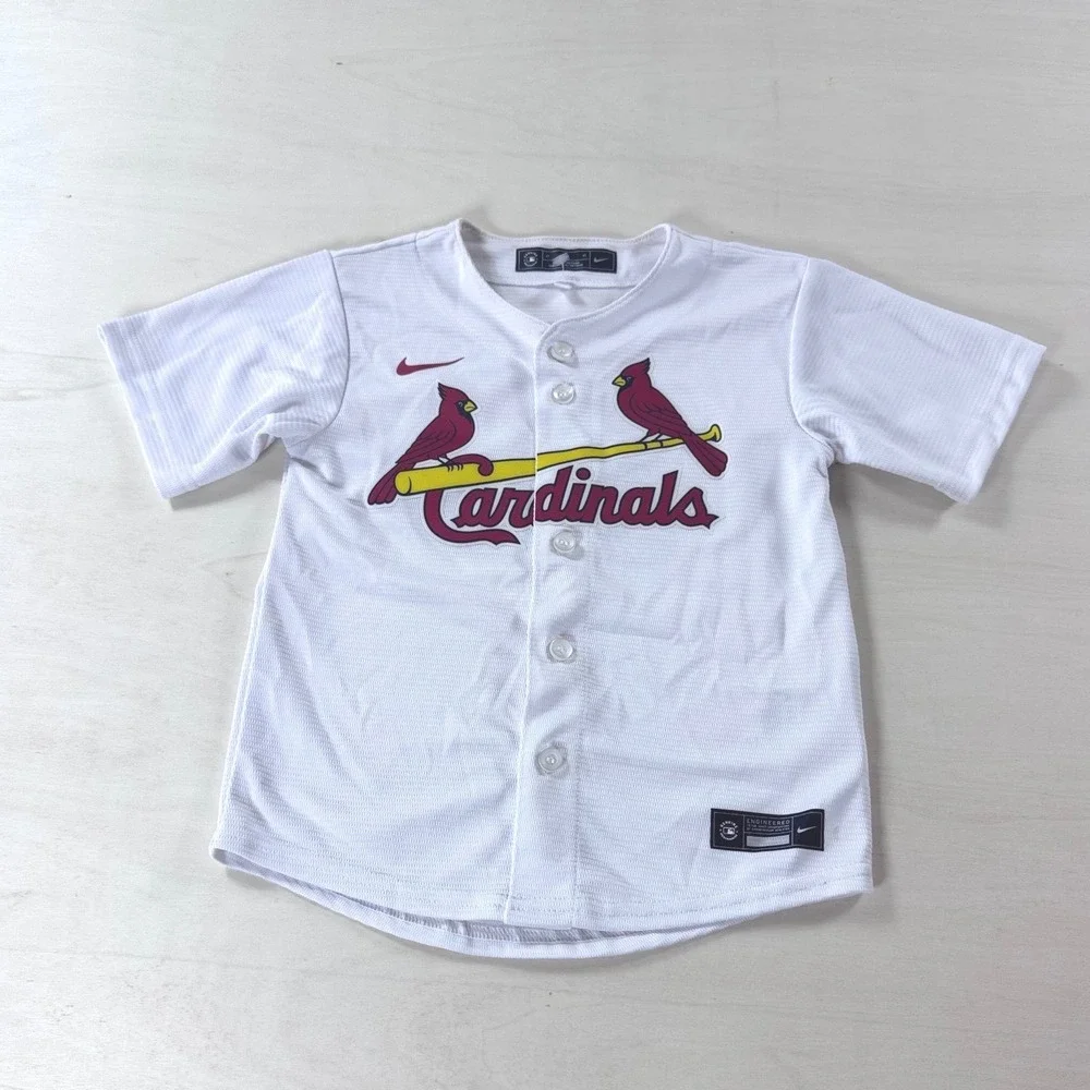 Nike‎ St Louis Cardinals Nolan Arenado 28 Toddler Baseball Jersey White 4T